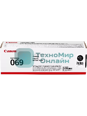 Картридж лазерный Canon 069BK (5094C002) черный (2100 стр.) для Canon MF752Cdw/754Cdw, LBP673Cdw