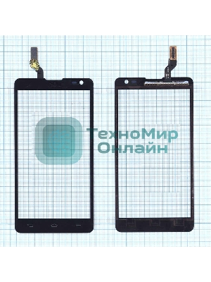 Сенсорное стекло (тачскрин) для LG Optimus L9 II D605, черное