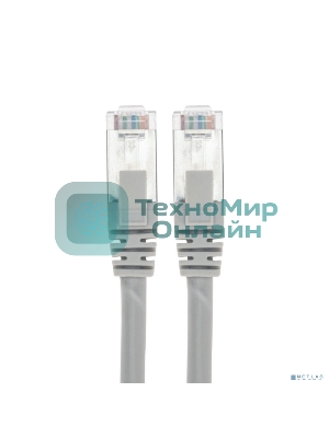 Патч-корд F/UTP Rexant cat.6, RJ45-RJ45, экранированный, 26AWG, LSZH, серый, 1 м