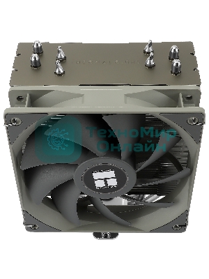 Кулер для процессора Thermalright Assassin Spirit 120 V2 серебристый/черный/серый (4-pin PWM, 154мм, Al/Cu, 4x6мм, 1x120мм, 66.17CFM, 25.6dBA, 1500RPM, S: 1851/1700/1200/115X, AM5/AM4)