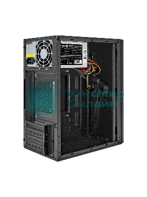 Компьютерный корпус Minitower ExeGate BAA-303-AA500 (mATX, БП AA500 с вент. 8см, 2хUSB, HD Audio, черный)