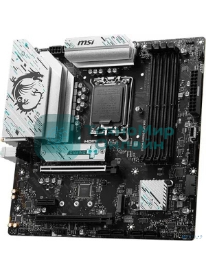 Материнская плата MSI B760 GAMING PLUS WIFI DDR4, LGA 1700, Intel B760, 4xDDR4, 4xSATA, 2xM.2, 1xPCI-E 4.0 x16, 1xPCI-E 4.0 x4, 3xPCI-E 3.0 x1, 1xHDMI, 1xDP, 2xUSB 3.2 Gen 2, 4xUSB 2.0, 1xUSB 3.2 Gen 2, 1x 2.5Gb LAN, 5x3.5 мм, 7.1, ATX