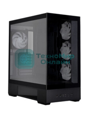 Компьютерный корпус ZALMAN P40 DS, ATX, черный, WINDOW, 9.1-inch LCD screen, 2xCombo(2.5” or 3.5”), 1x2.5”, 1xUSB TYPE-C, 2xUSB 3.0, SIDE 3x120мм ARGb, REAR 1x120мм ARGb
