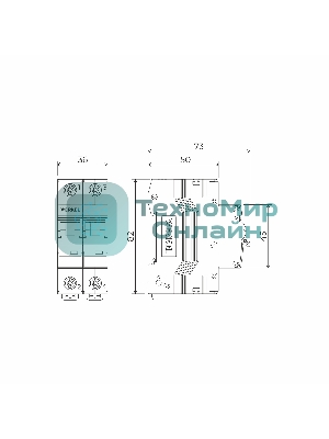Автоматический выключатель Werkel 2P  40 A  C  4,5 кА W902P404
