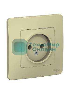 Розетка СП Blanca 16А 250В без шторок без заземл. беж. SchE BLNRS000017