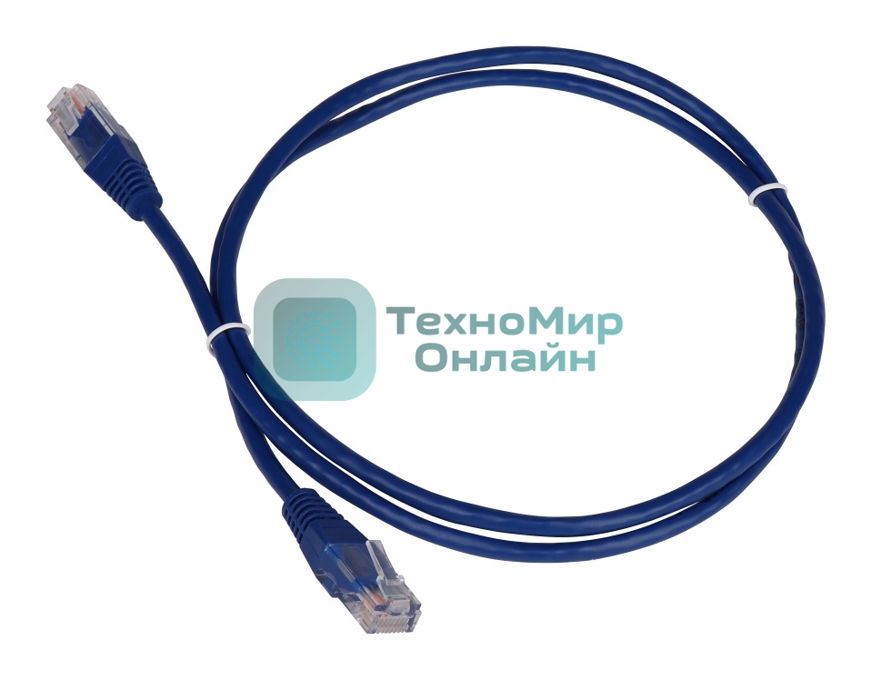 Патч-корд LANMASTER TWT UTP cat.5e, с заливными колпачками, 1.5 м, синий
