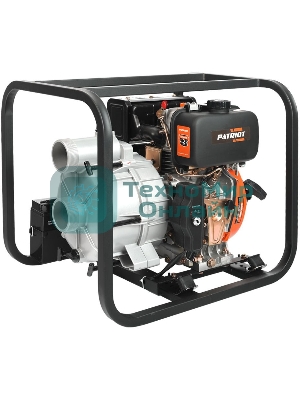 Мотопомпа Patriot MPD 3072 SFE4т дизель 296см3 5.7лс 75м3/ч 1200л/м глуб.8м напор25м 3'' бак3.5л