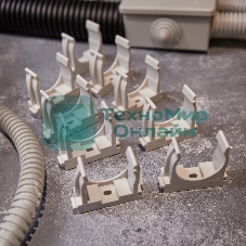 Крепеж-клипса для монтажного пистолета Rexant Ø 32 мм, серая (50 шт/уп)