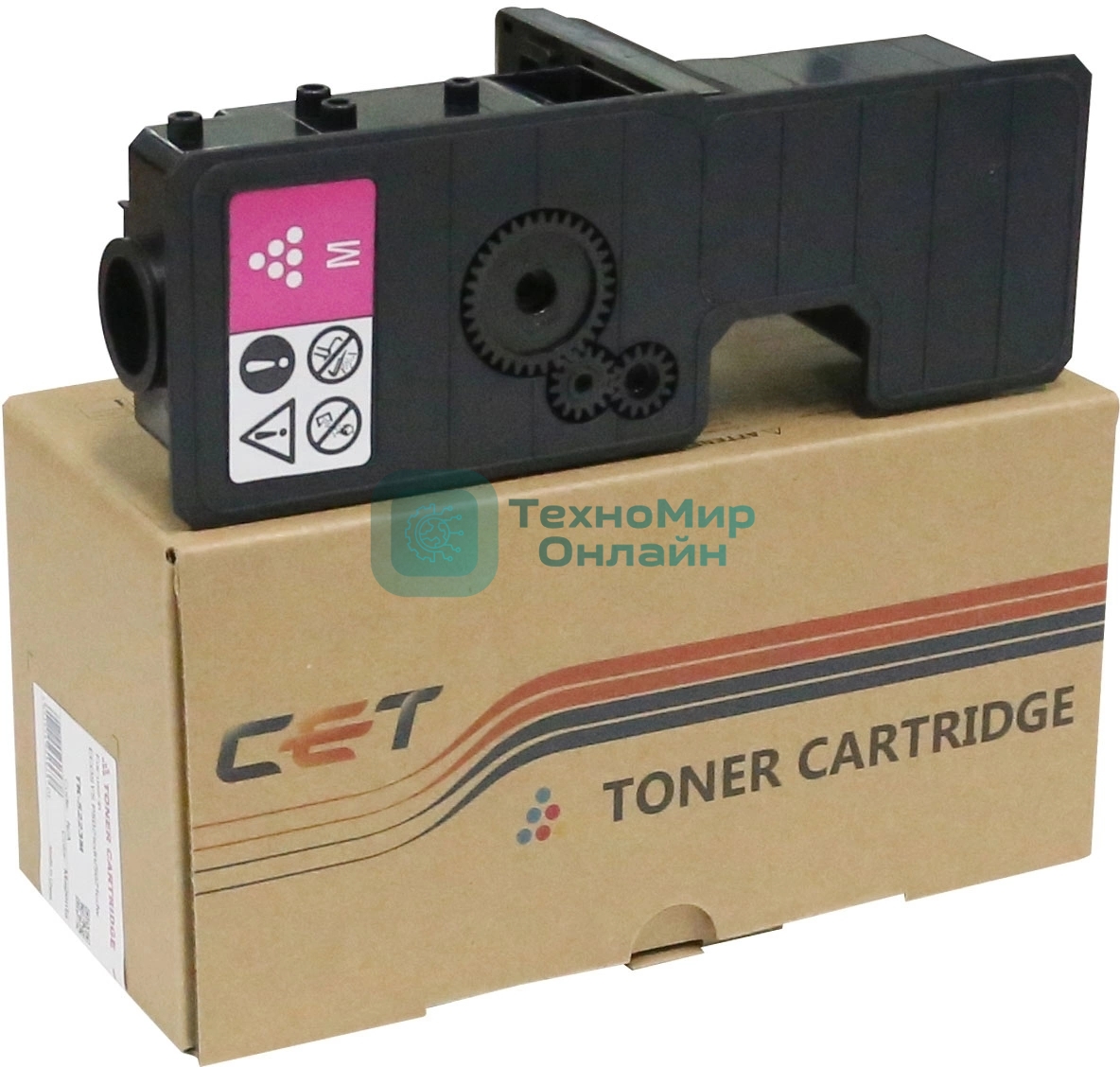 Картридж лазерный CET (PK208) TK-5240M для Kyocera ECOSYS P5026cdn/M5526cdn Magenta, 45г, 3000 стр.