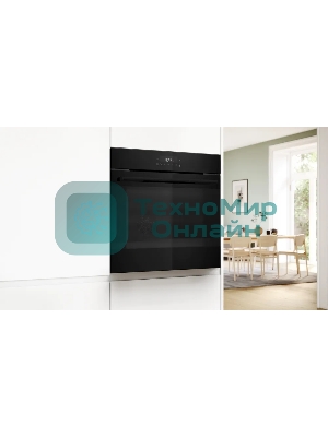 Электрический духовой шкаф Bosch HJG852YB0T Serie 6, 60 см, 66 л, черный,сенсорное управление, 8 режимов+AutoPilot 30(30 автоматических программ), LCD-дисплей, галогенное освещение, самоочистка EcoClean,Soft Open and Soft Close door,телескопические направляющие на 2 уровнях