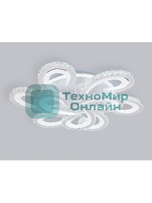Потолочный светодиодный светильник Ambrella light FA1704/6+3 WH/CH белый/хром 255W 3000K-6400K 610*610*130 (ПДУ РАДИО 2.4G)