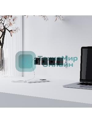 Розетка Ethernet RJ-45 (черный акрил)