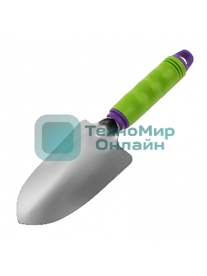 Совок посадочный широкий Palisad 85х300 мм, стальной, пластиковая рукоятка