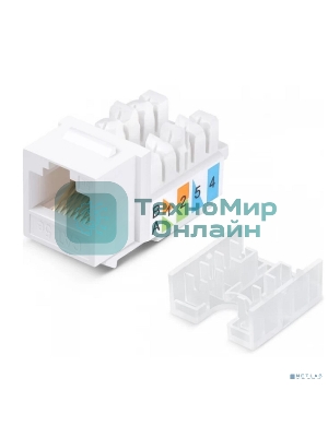 Модуль Keystone Rexant Jack RJ-45(8P8C), UTP неэкранированный, cat.5e, тип 90 градусов, белый PRO