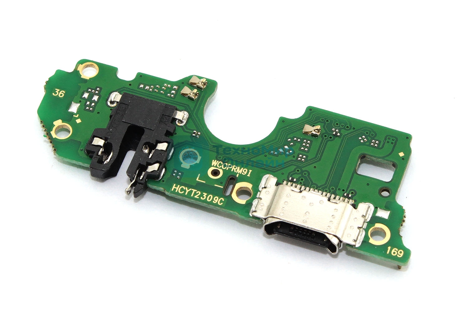 Шлейф (нижняя плата) с разъемом зарядки и микрофоном для OPPO A96