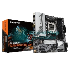 Материнская плата Gigabyte B650M GAMING PLUS WIFI, AM5, AMD B650, 4xDDR5, 4xSATA, 2xM.2, 1xPCIe 4.0 x16, 1xPCIe 3.0 x1, 2xDP, 1xHDMI, 1x2.5Gb LAN, Wi-Fi 6E, Bluetooth 5.3, 1xUSB-C 5Gbps, 5xUSB-A 5Gbps, 6xUSB-A 2.0, 3x3.5 мм, 7.1, mATX
