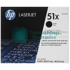Картридж лазерный контрактный HP LaserJet Q7551XC Contract Black Print Cartridge