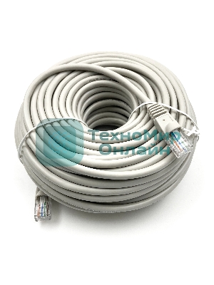 Патч-корд Buro UTP cat.5e 25м серый RJ-45 (m)-RJ-45 (m)