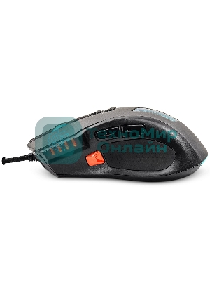 Мышь проводная Crown Gaming CMXG-711 черный, 4000 dpi, USB, кнопки - 8