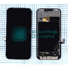 Дисплей Amperin для Apple iPhone 13 в сборе с тачскрином (Soft Oled), черный