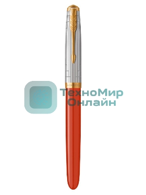 Ручка перьевая Parker 51 Premium (CW2169071) Red Rage GT, F, сталь нержавеющая, подарочная коробка