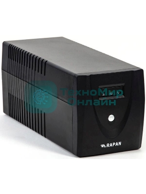 Источник бесперебойного питания RAPAN-UPS 1000 220В 1000ВА/600Вт меандр с АКБ 2х7А·ч интерактивный RAPAN-UPS 1000 power supply 220V 1000VA/600W meander with battery 2x7Ah interactive