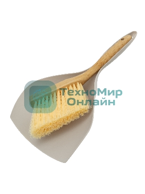 Набор: совок 290x190 мм и бамбуковая щетка-сметка 220 мм, Home Palisad