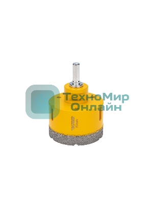 Коронка алмазная профессиональная по керамограниту и железобетону Kranz М14, вакуумное спекание, 70 мм, для УШМ