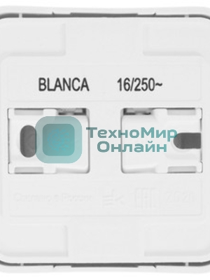Розетка ОП Blanca 16А 250В без шторок без заземл. изол. пласт. бел. SchE BLNRA000111