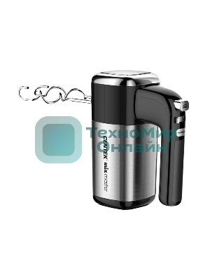Миксер Centek CT-1120 черный/сталь 1200 Вт,, 5 скоростей+турбо, взбивание/замешивание