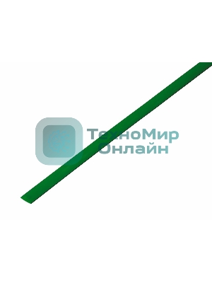 Трубка термоусадочная Rexant 4.0/2.0 1м зел.