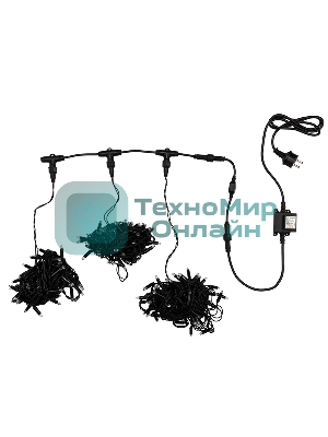 Гирлянда Neon-night LED ClipLight 24V, 3 нити по 10 метров, цвет диодов мульти