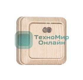 Выключатель 1-кл. ОП Олимп 10А с индик. сосна UNIVersal 5560827