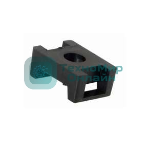 Площадка для крепления стяжки Rexant 16х22.2 мм черный (уп. 100 шт)