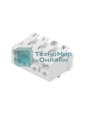 Клемма пружинная соединительная Rexant КСП 4-полюсная с монтажными ножками (50 шт./уп.)