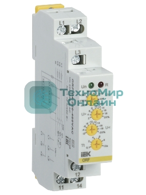 Реле фаз ORF 04 3ф 220-460В AC IEK ORF-04-220-460VAC