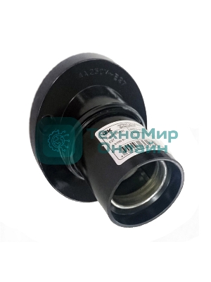 Патрон угловой настенный карболитовый IEK EPK13-04-02-K01 Пкб27-04-К31 Е27, черный, индивидуальный пакет