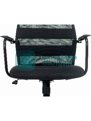 Кресло Бюрократ KB-5M TW-01 3C11 черный, сетка/ткань, 120 кг, механизм качания, с подголовником
