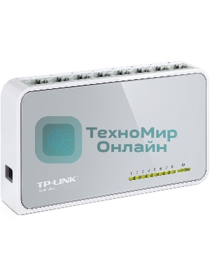 Коммутатор TP-Link SOHO TL-SF1008D Коммутатор 8-port 10/100M mini Desktop Switch, 8 10/100M RJ45 ports, Plastic case