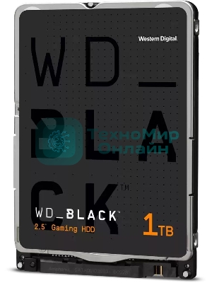 Жесткий диск WD 1Tb 7200rpm SATA-III WD10SPSX черный 64Mb 2.5