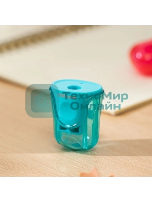 Точилка для карандашей ручная Deli ER01000-MT 1 отверстие пластик ассорти блистер