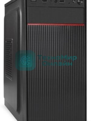 Компьютерный корпус Minitower ExeGate BAA-113-AAA350 (mATX, БП AAA350 с вент. 8см, 2*USB, аудио, черный)
