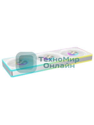Вентилятор для корпуса Ocypus Sigma F36 WH ARGB, 3x120x120x25mm, 4-PIN PWM, 500-2200 RPM, 36 DBA MAX, FLUID DYNAMIC BEARING