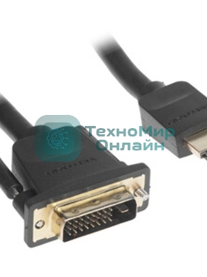 Кабель Vention HDMI 19M/DVI-D Dual link 25M - 5 м