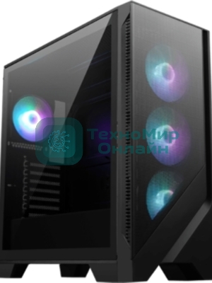 Корпус MSI MAG FORGE 320R Airflow, Midi-Tower, чёрный, 4 x 120 мм