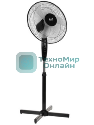 Вентилятор Rix RSF-4000B чёрный, напольный, 45 Вт, 3 скорости, 40 см