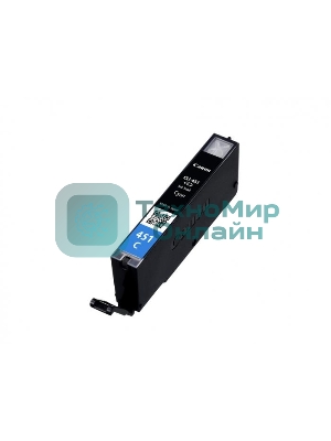 Картридж струйный CLI-451C (6524B001) для Canon PIXMA iP7240/MG6340/MG5440, Голубой, 332стр.