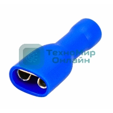 Клемма плоская Rexant полностью изолированная гнездо 6.6 мм 1.5-2.5 мм² (РППи-м 2.5-(6.3))