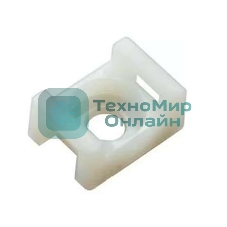 Площадка для крепления стяжки Rexant (ПС-2) 22x16 мм, белая, упаковка 100 шт.