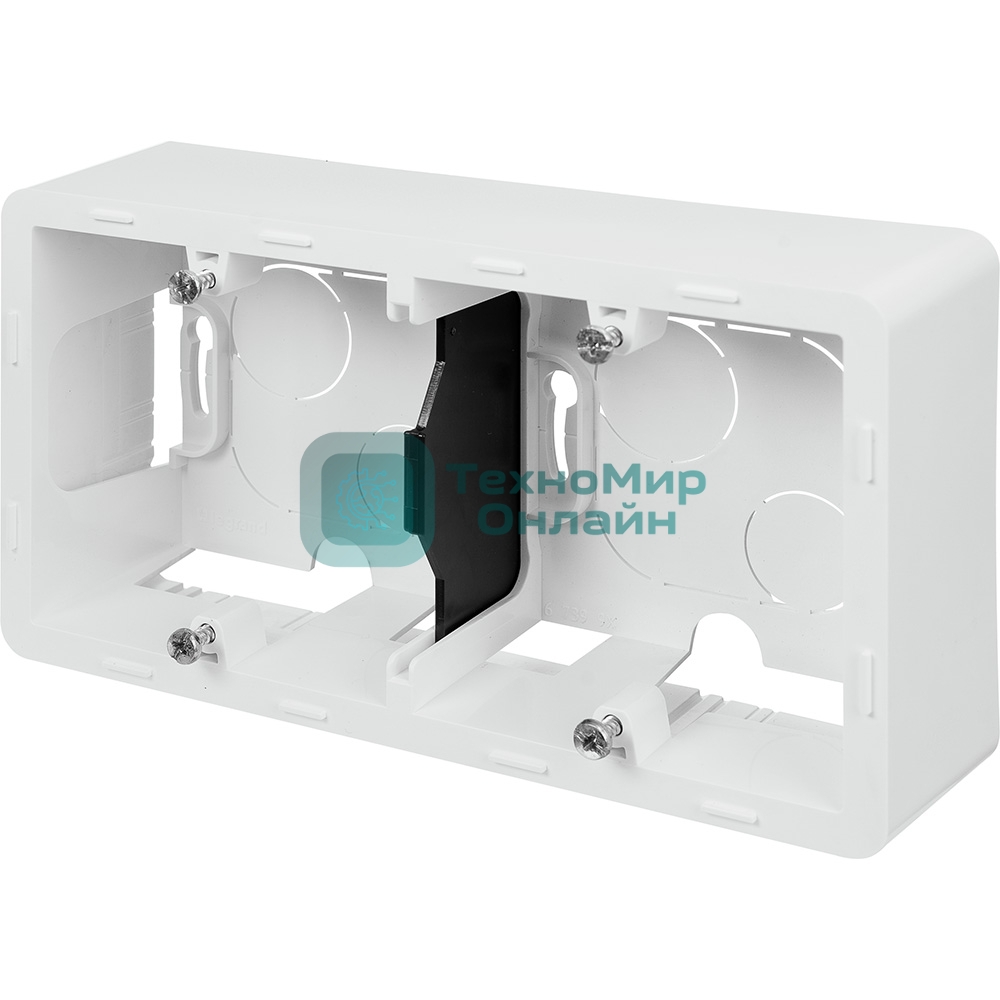 Коробка накладного монтажа Inspiria 2 поста белый